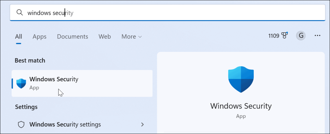 Windows Sikkerhedsapp