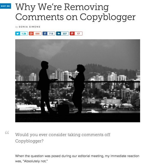 copyblogger fjern kommentarer