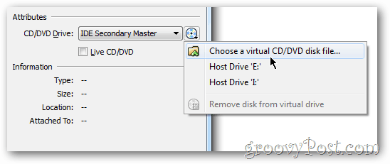 VirtualBox opsætning iso fil windows 8