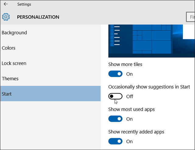 Windows 10 Startindstillinger