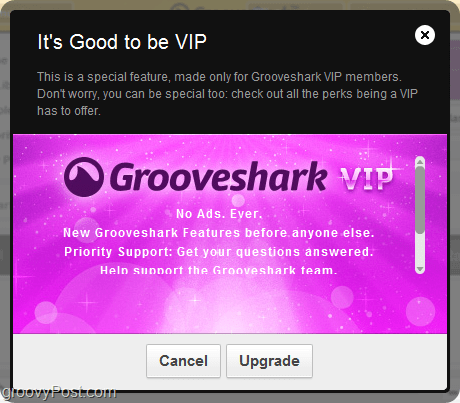 fordelene ved Grooveshark VIP-konto