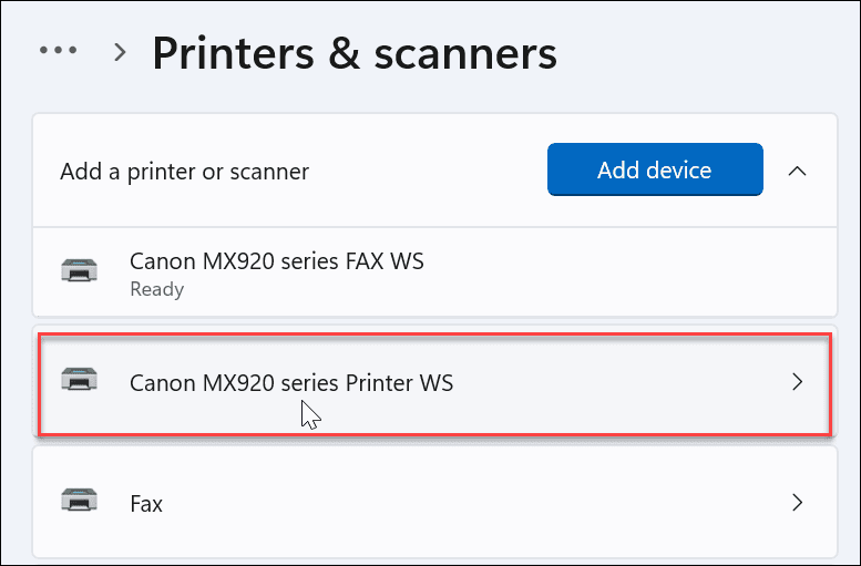 Omdøb en printer på Windows 11
