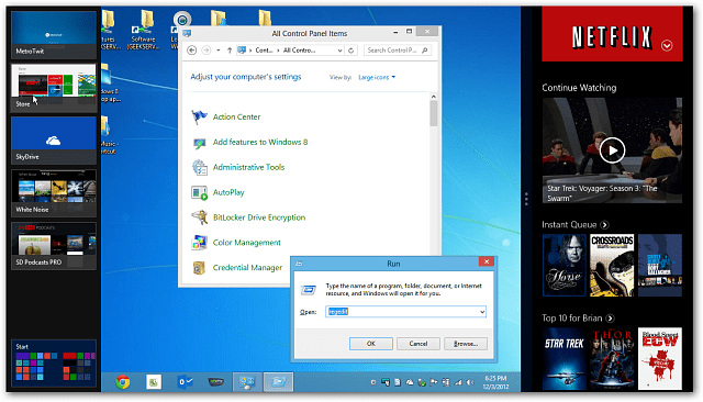 Aktivér Windows 8 Snap-funktionen på skærme med lav opløsning
