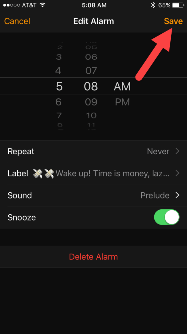 Sådan indstilles iPhone Alarmetiketter og Deaktiver Snooze-knap