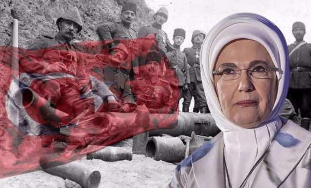 Førstedame Erdoğan: Fejrer årsdagen for den glorværdige Çanakkale-sejr