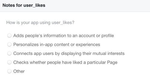 Forklar, hvordan du bruger de Facebook-lignende data, du indsamler.