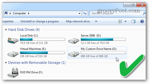 liste over harddiske i Windows File Explorer