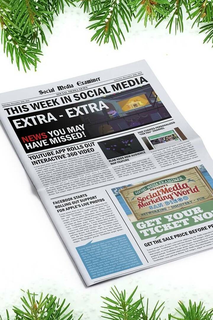 YouTube-appen udruller interaktiv 360-video: Denne uge i sociale medier: Social Media Examiner