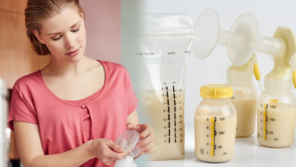 Hvordan opbevares modermælk uden at ødelægge? Hvordan bruges mælk fra mælk? Under opvarmning af mælk ...