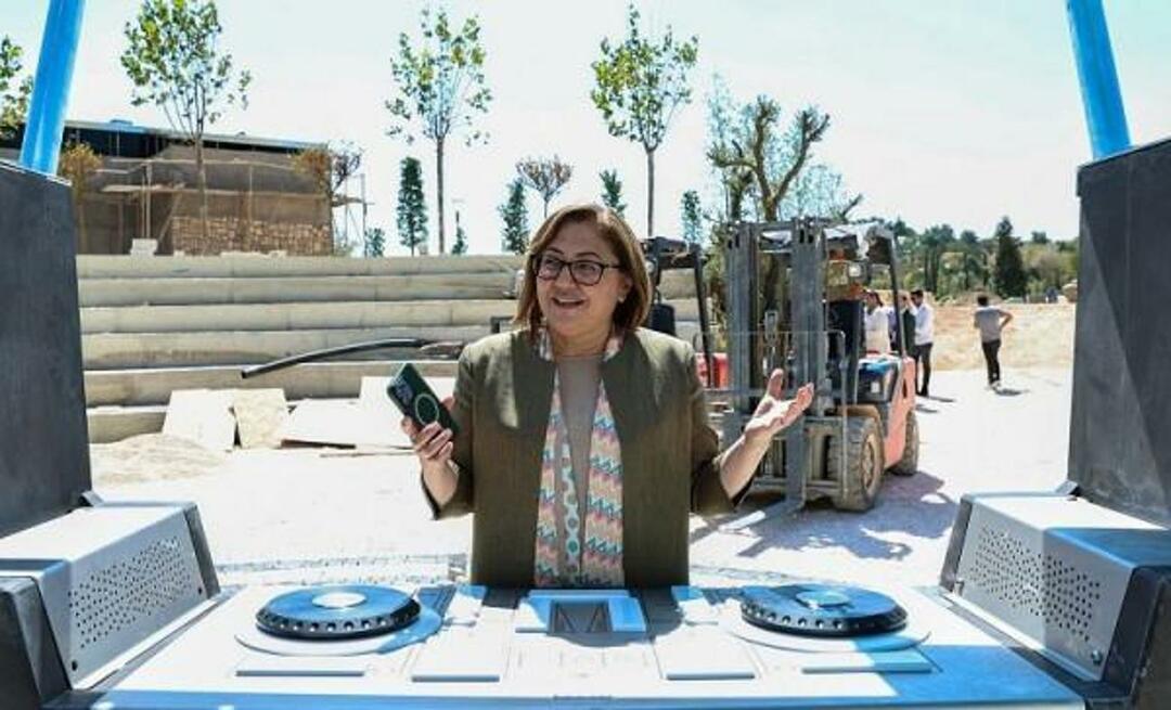 Fatma Şahin annoncerede Gazianteps nye Festival Park sådan her: "Hvis du vil, kan du designe den selv..."
