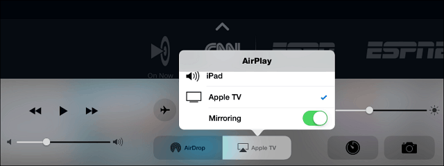 AirPlay til Apple TV