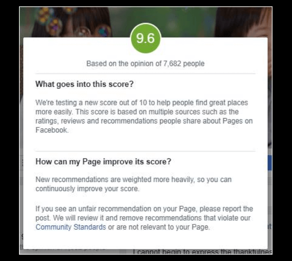 Facebook tilføjer Review Scores til Pages.