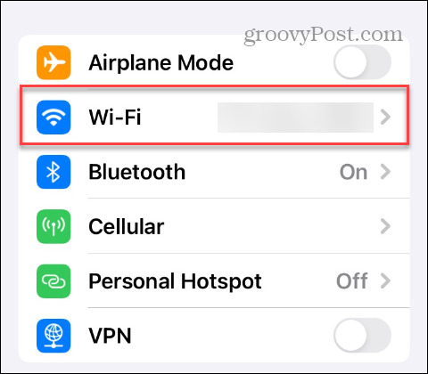 Glem et Wi-Fi-netværk på en iPhone