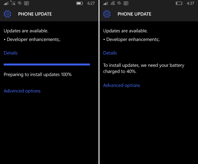 Windows 10 Mobile Preview får udvikleropdatering