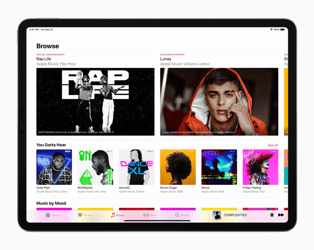 Apple Music på iPad