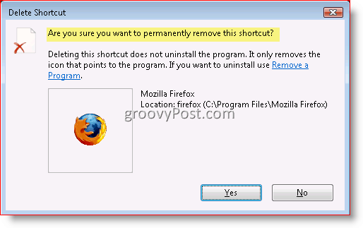 Sådan deaktiveres Slet bekræftelsesdialogboks til Windows 7, Vista og XP