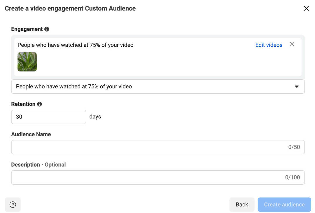 how-to-use-targeting-to-come-infront-of-competitor-audiences-on-facebook-remarket-using-activity-create-video-engagement-custom-audience-example-17