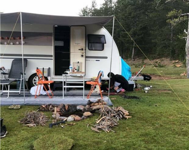 campingvogn brugt af kadir østlige til ferie
