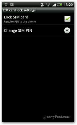 Android pin-kode deaktiveret