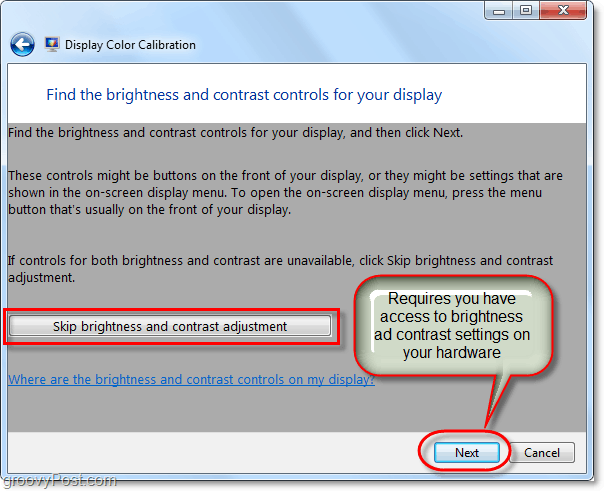 Sådan kalibreres skærmfarven på Windows 7 ved hjælp af dccw.exe