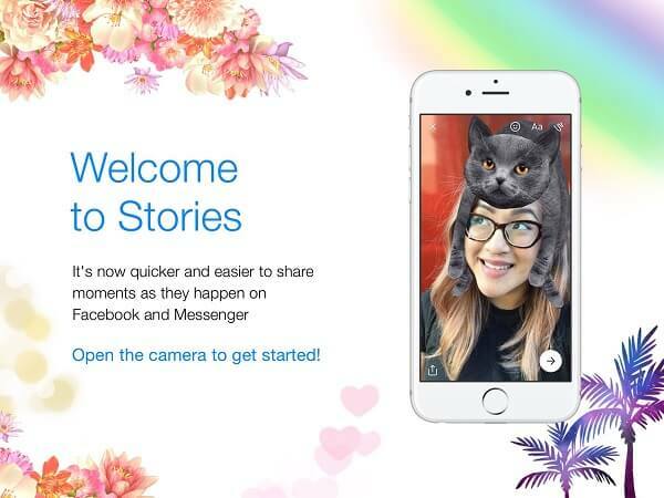 Facebook flettede Messenger Day med Facebook Stories og frigav den som en oplevelse, der simpelthen hedder Stories.