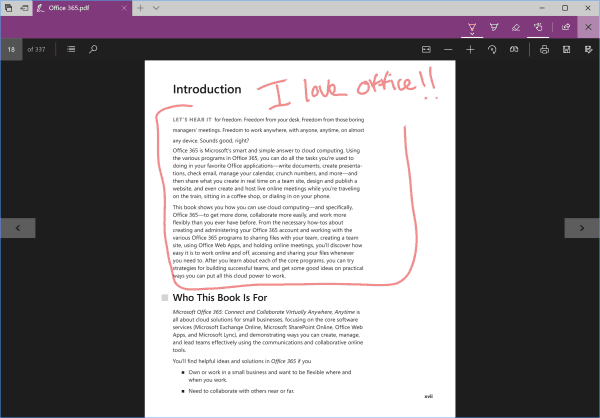 Windows 10 Preview Build 16188 tilføjer nye Edge PDF-funktioner og mere