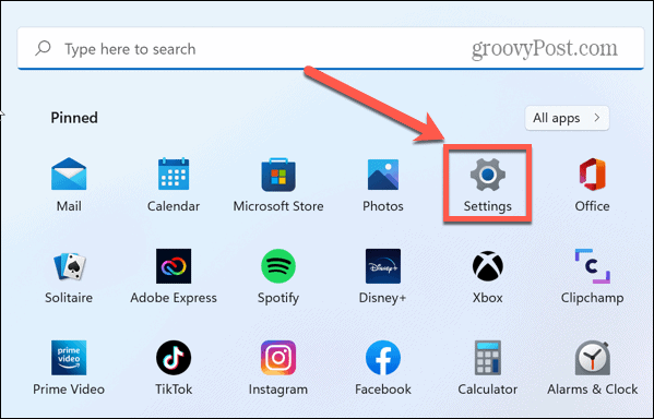 Windows-indstillinger-ikonet