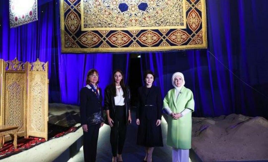 Førstedame Erdoğan delte tak til Ziroat Mirziyoyeva, hustru til Usbekistans præsident