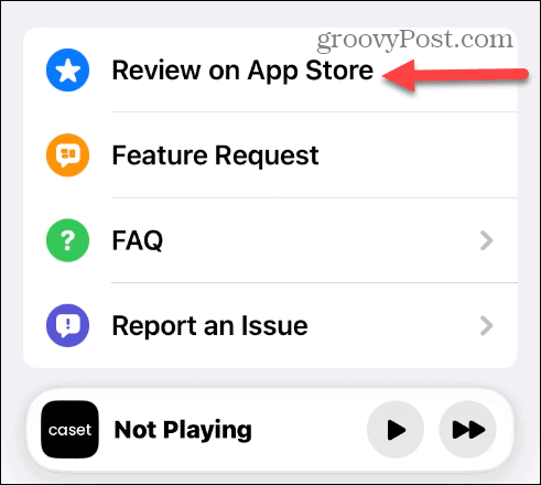 Stop apps på iPhone fra at bede om anmeldelser