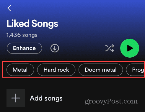 Sorter Synes godt om sange på Spotify