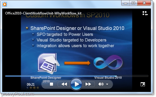 ClientWorkFlow vejledningsvideo om Microsoft Office / Sharepoint 2010-udvikling