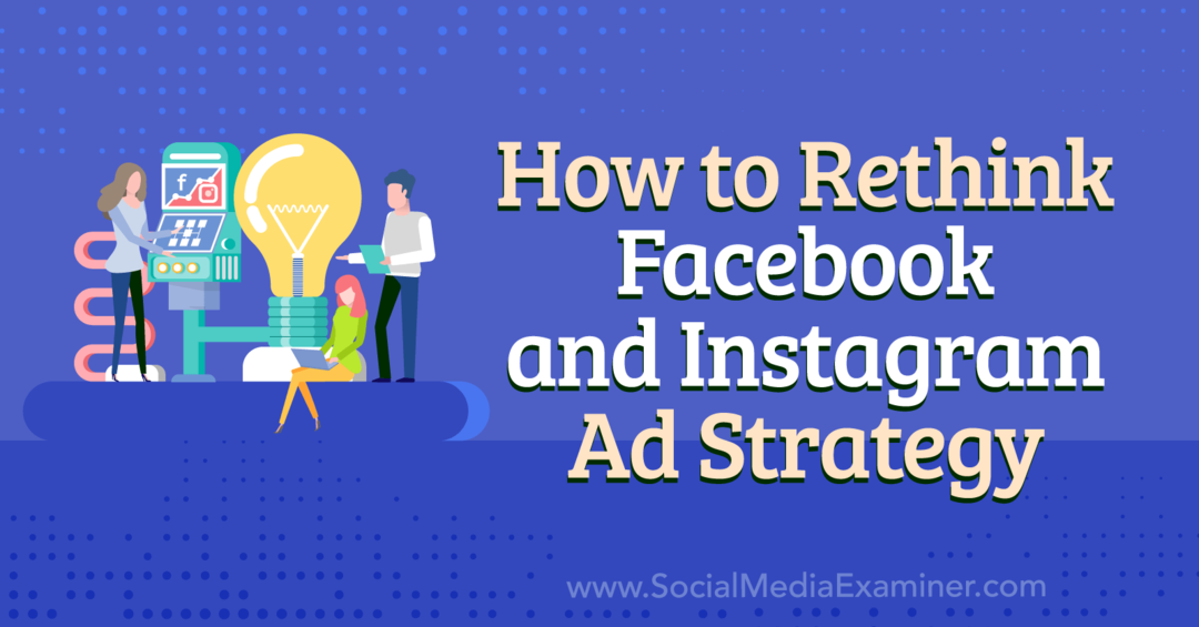 Sådan genovervejer Facebook og Instagram Ad Strategy-Social Media Examiner