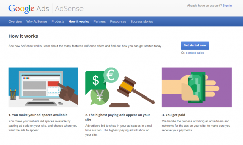Google AdSense kan give dig en idé om, hvad hver placering på dit websted kan være værd. 