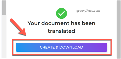 Gemme en oversat PDF-fil ved hjælp af DeftPDF