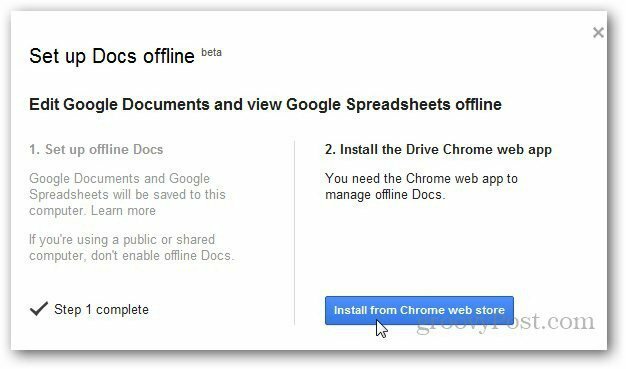 Google Dokumenter Offline 2