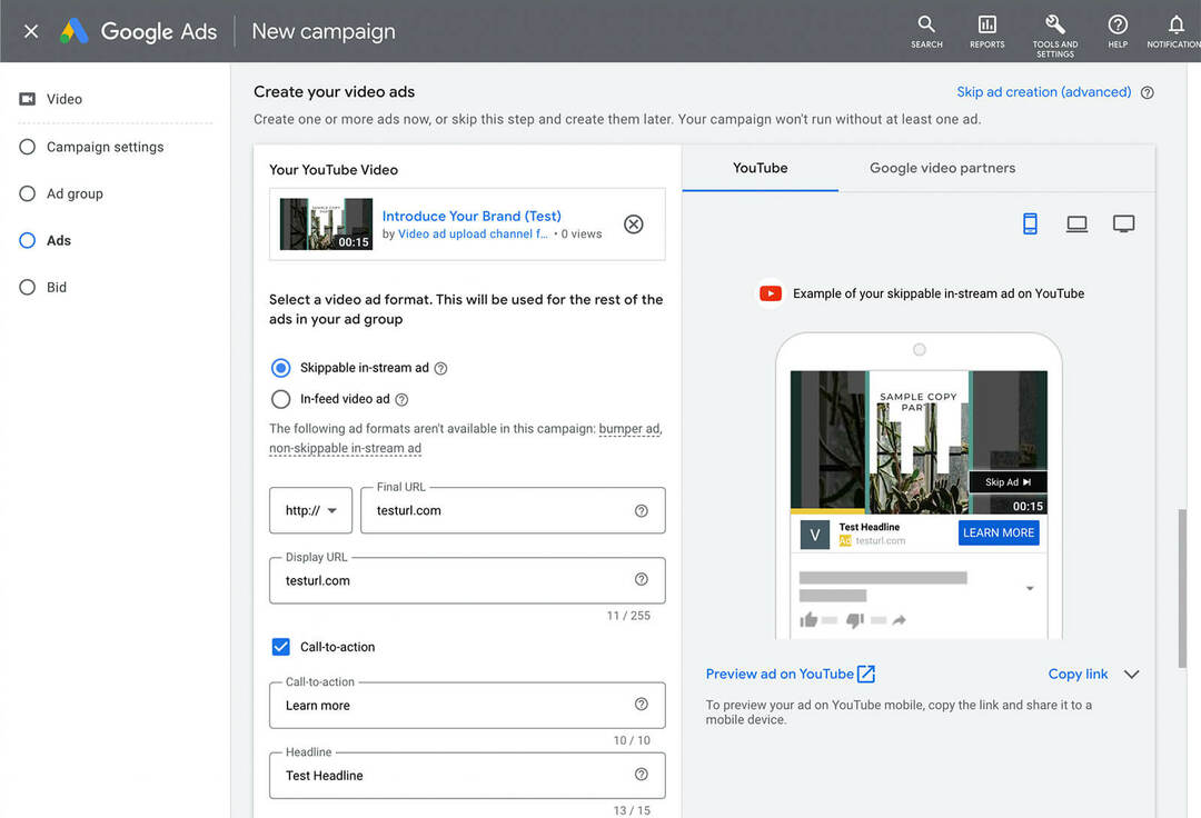 how-to-add-vertical-video-to-a-youtube-ad-campaign-using-google-ads-asset-library-templates-ad-level-paste-url-add-call-to-action-cta- eksempel-14