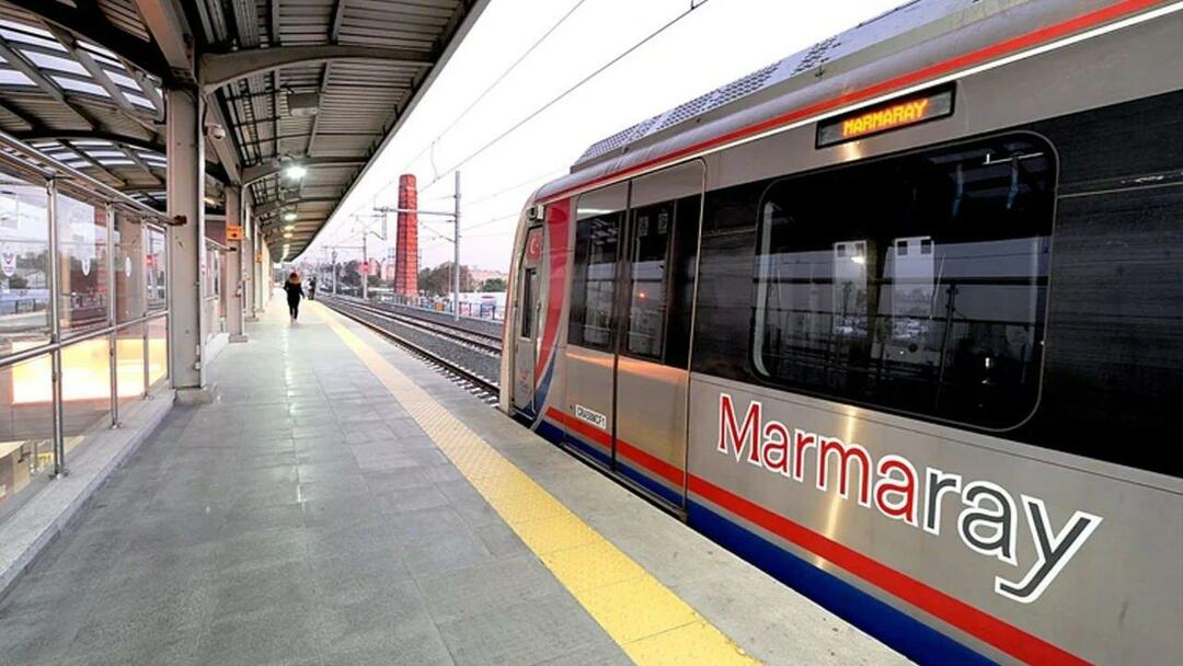 Detaljer om tidspunkterne for Marmaray-rejser