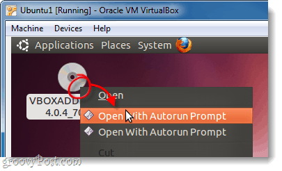 autorun vboxadditions disk i ubuntu virtualbox