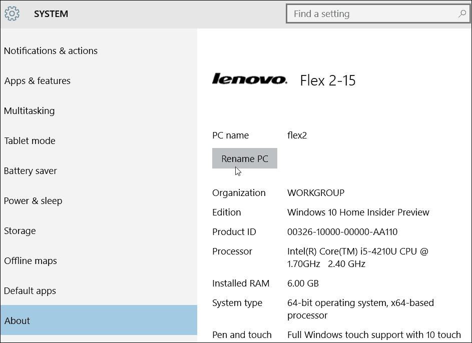Lenovo omdøb