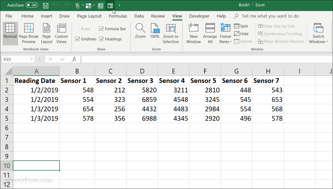 Sådan oprettes en formular til indtastning af data i Excel