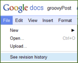 Google Revisionshistorikværktøj opdateret i dag