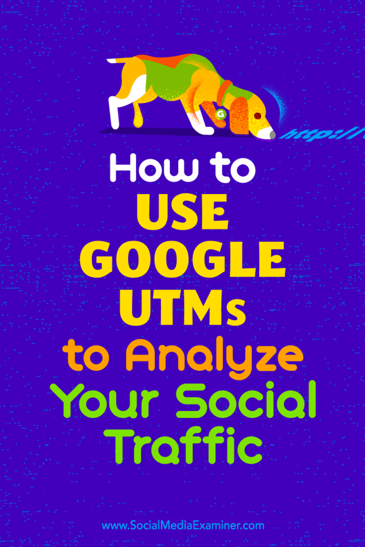 Sådan bruges Google UTM'er til at analysere din sociale trafik af Tammy Cannon på Social Media Examiner.