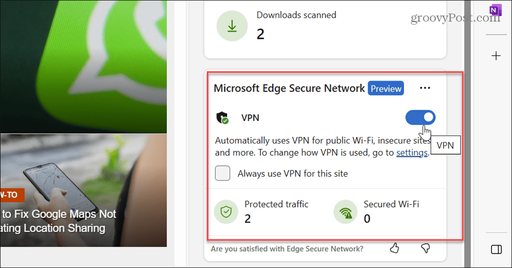 Brug Microsoft Edge VPN