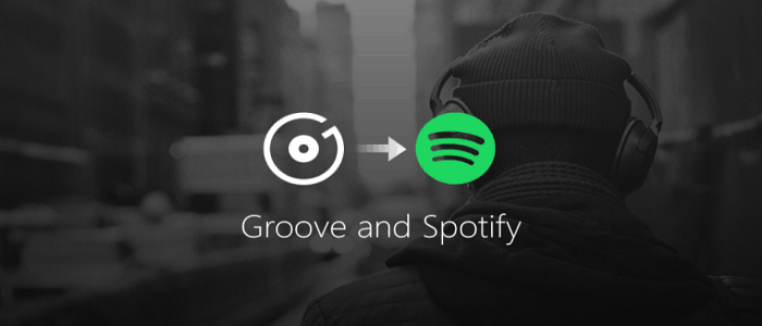 Microsoft Groove Music til Spotify