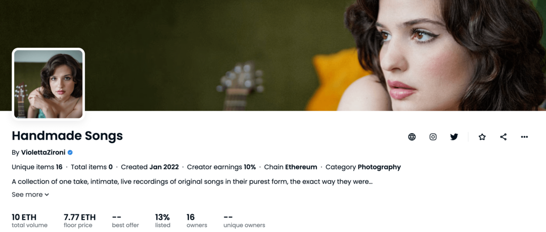 Musik og NFT'er: The Launch Strategy of Violetta Zironi: Social Media Examiner