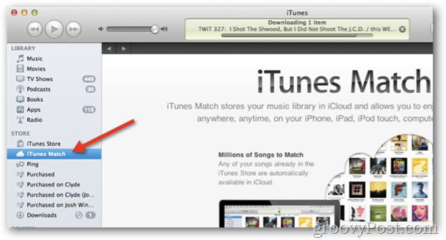 itunes match i iTunes 10.5.1