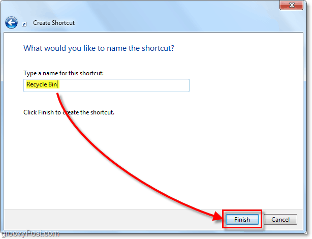 Sådan får du adgang til papirkurven fra menuen Start i Windows 7