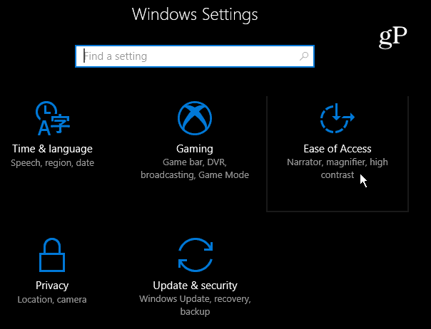 2 Brugervenlighed Windows 10-indstillinger
