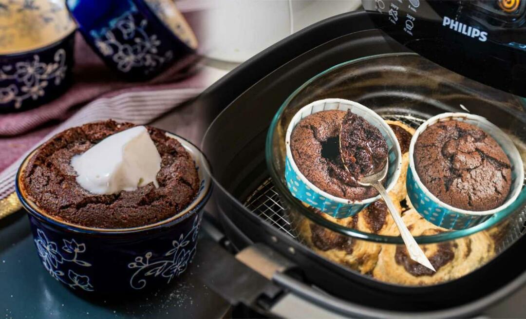 Hvordan laver man soufflé i Airfryer? Hvor mange minutter og hvor mange grader er souffléen i Airfryeren?