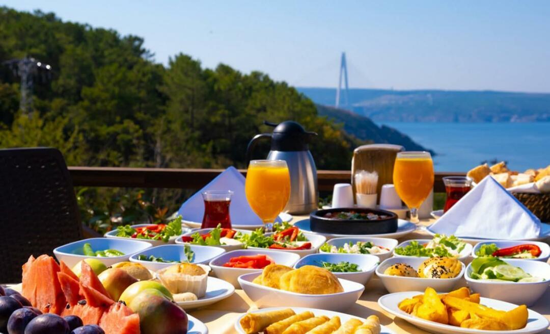 Hvor er de bedste morgenmadssteder i Istanbul? Hvor skal man spise morgenmad i Istanbul?
